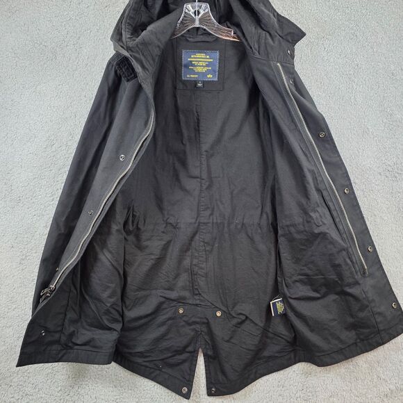 Alpha Industries Men's Black M-65 Field Jacket Military Utility Hoodie Size S - Picture 10 of 16